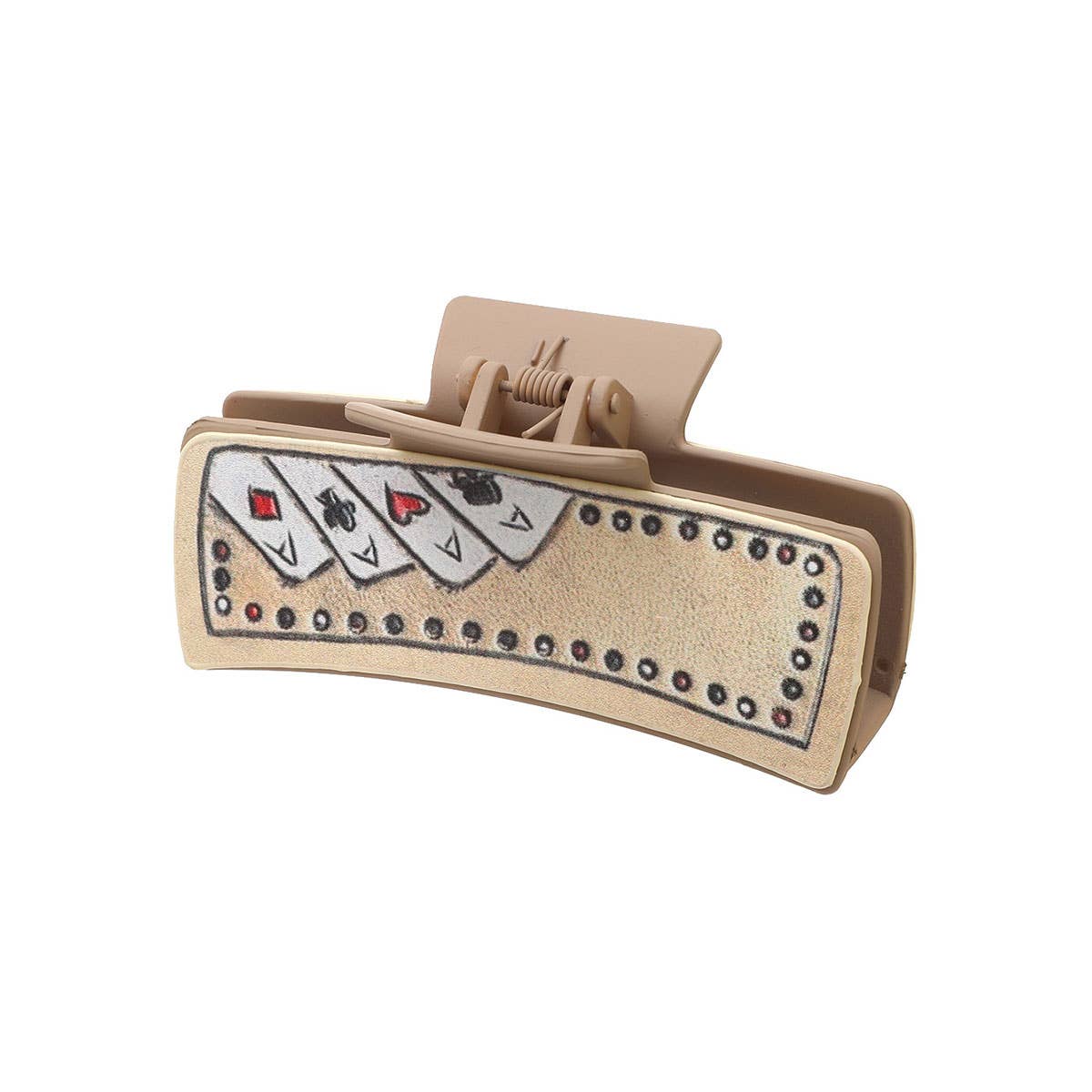 Western Leather Sunflower Poker Hair Claw