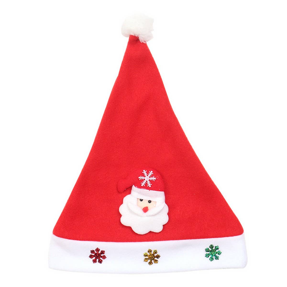Luxury Plush Santa Hat with Doll Design_CWAJE05370