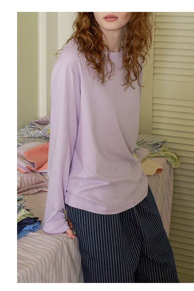 Lazy style pure cotton home wear and pajamas set