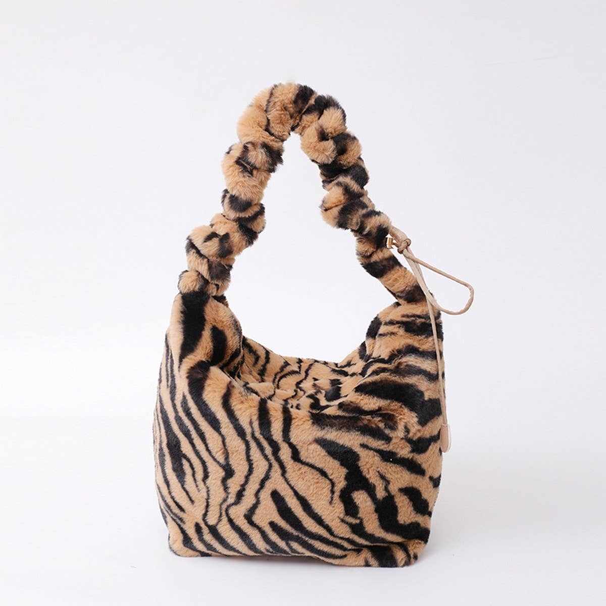 Plush Leopard Handbag Large Crossbody Bag_CUAB00600