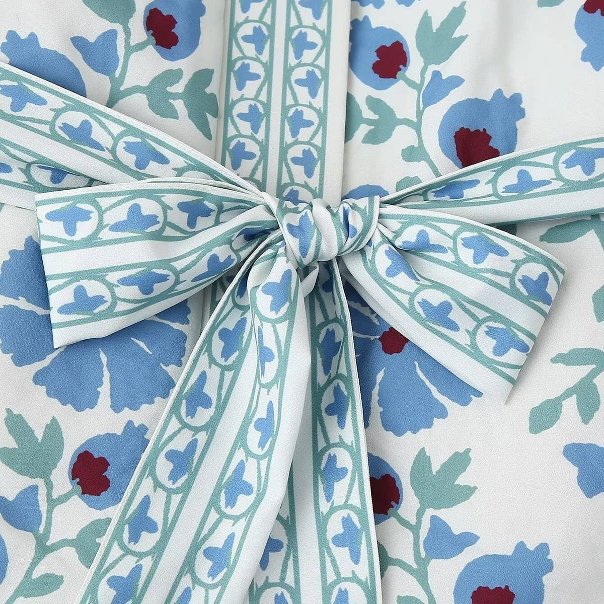 BOW-DECORATED ROUND-NECK CASUAL QUILTED JACKET_CWOJA1556