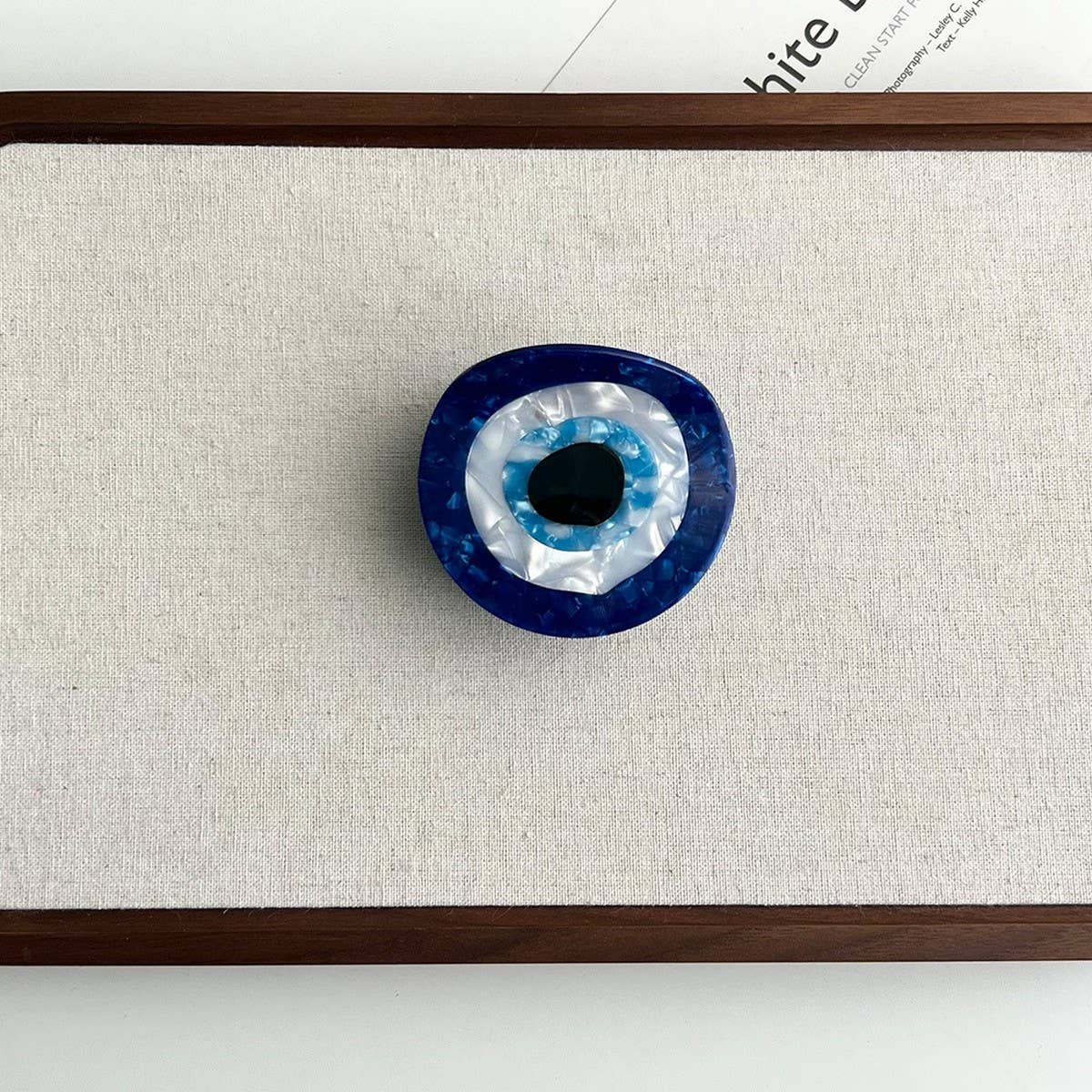 Eye Hand Acetate Large Hair Claw Clip for Women_CWAHA5776