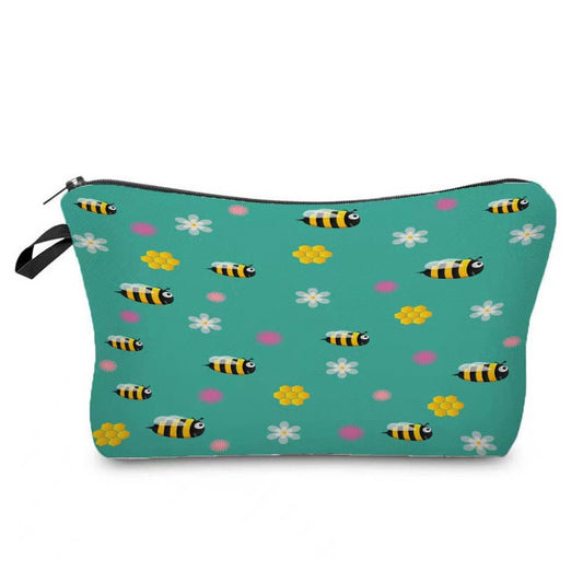 CUTE HARD-WORKING BEE PRINTED COSMETIC BAG_CWAB2269
