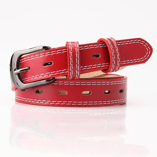 Double-line decorative fashionable versatile belt