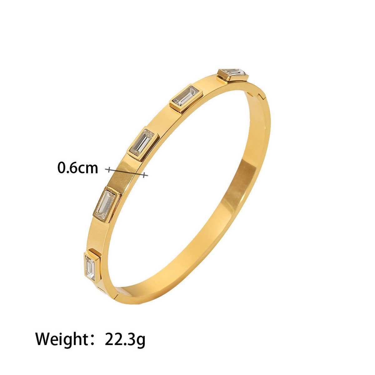 Luxury Stainless Steel Finger Chain Ring Bracelet