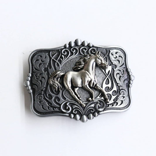 WESTERN BELT BUCKLE WITH ANIMAL PRINT_CWABE0430