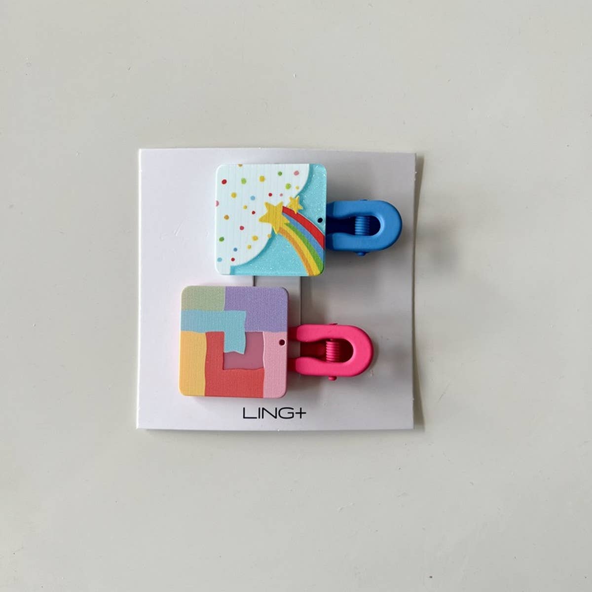 CHILDREN'S NEW GEOMETRIC COLOR MATCHING HAIRPIN_CWAHA1813