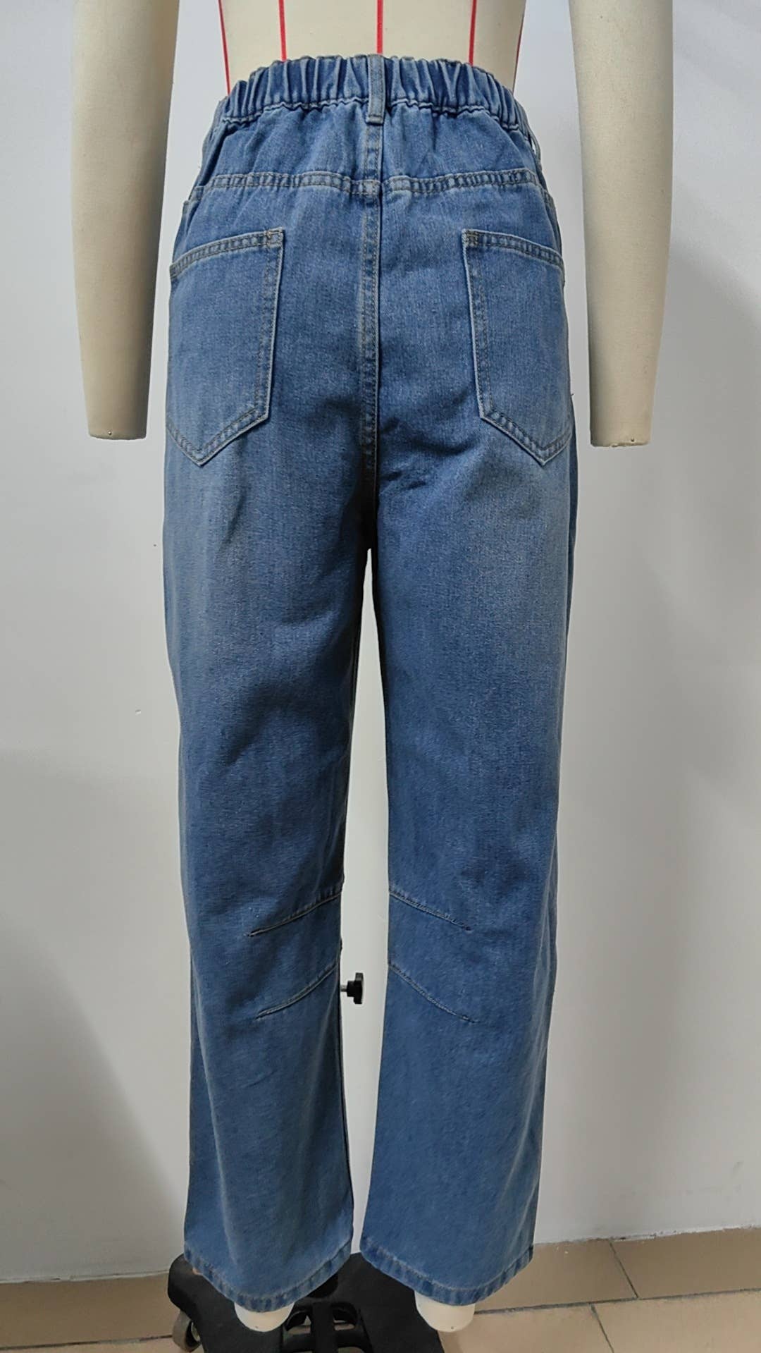 WASHED LOOSE HARLAN DENIM NINE-POINT PANTS