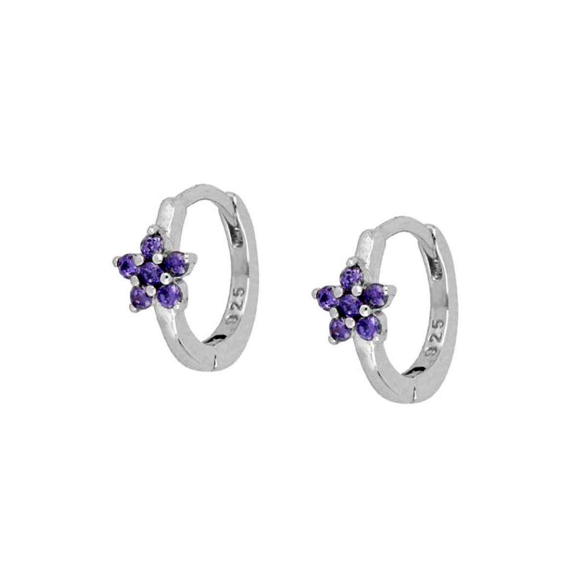 GEOMETRIC FIVE-POINTED STAR DIAMOND EARRINGS