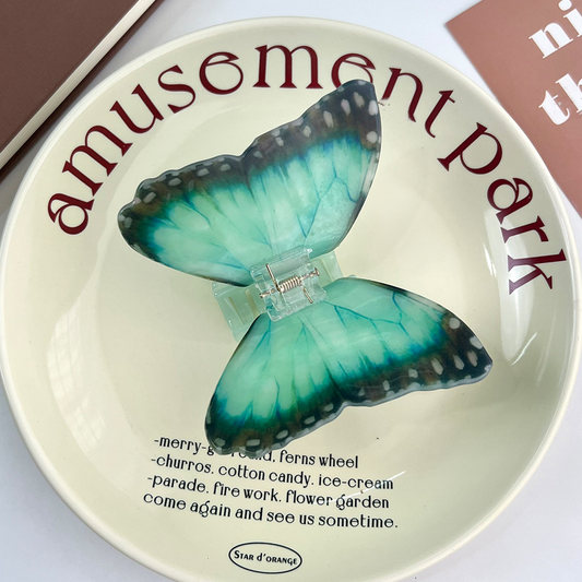 French Butterfly Hair Claw,Elegant Chic Updo Clip