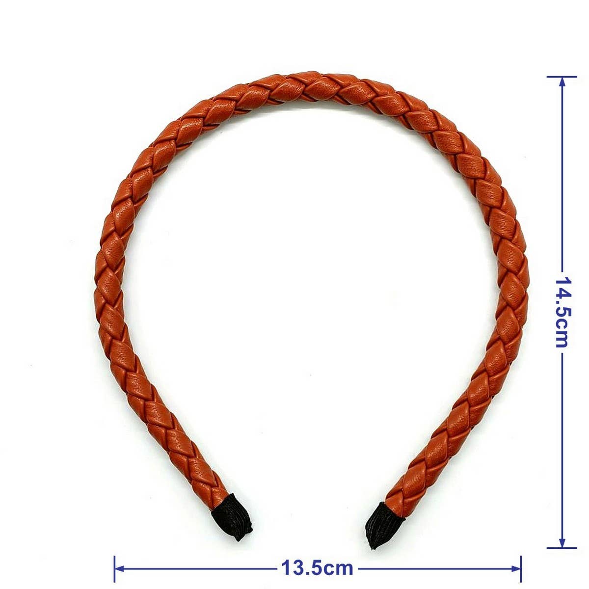 Elegant Simple PU Leather Woven Headband