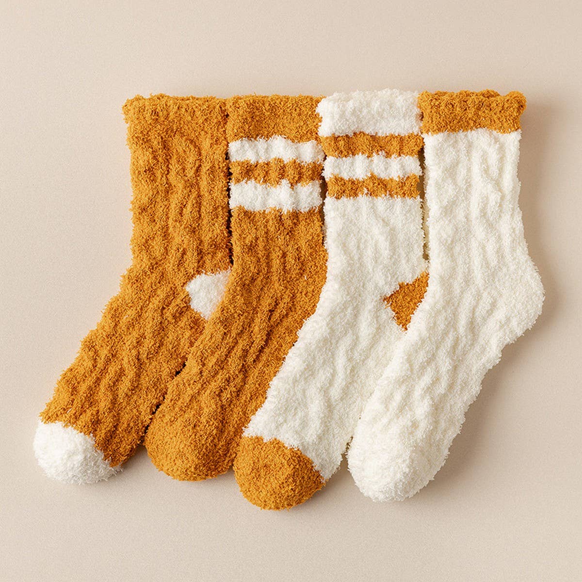 WOMEN'S THICK WARM CORAL FLEECE MID-TUBE SOCKS