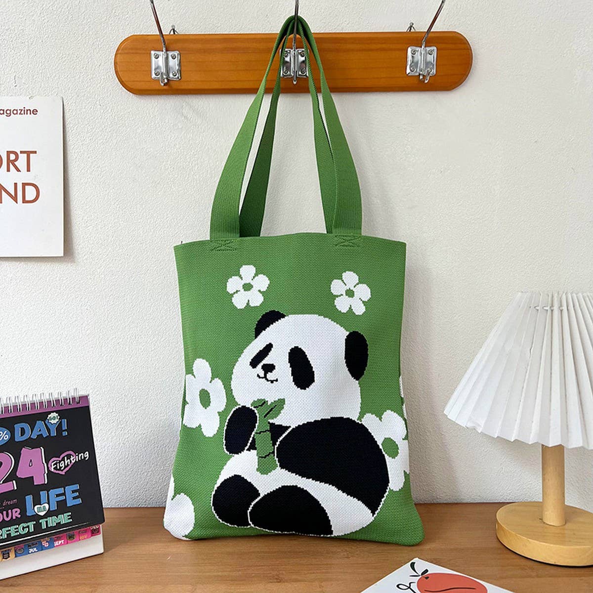 PANDA NEEDLE BAG CROSSBODY WOVEN SHOULDER BAG_CWAB3070