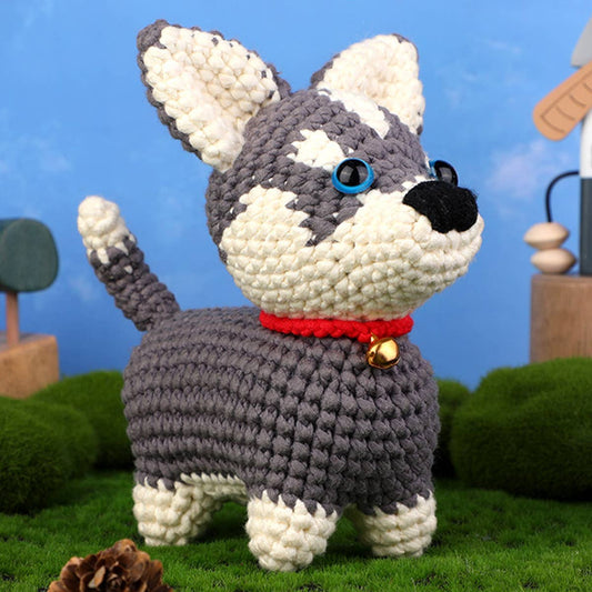 HANDMADE HUSKY CROCHET DOLL MATERIAL KIT