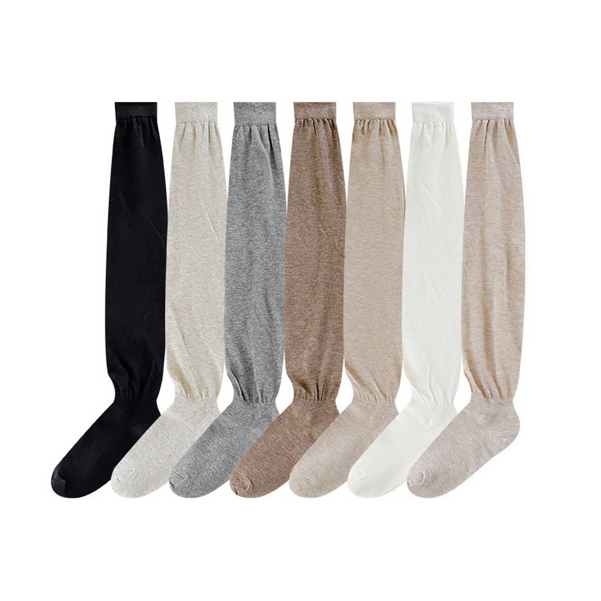 CWMS02749_OVER KNEE THIGH HIGH SOCKS WOMEN BOOTS STOCKINGS