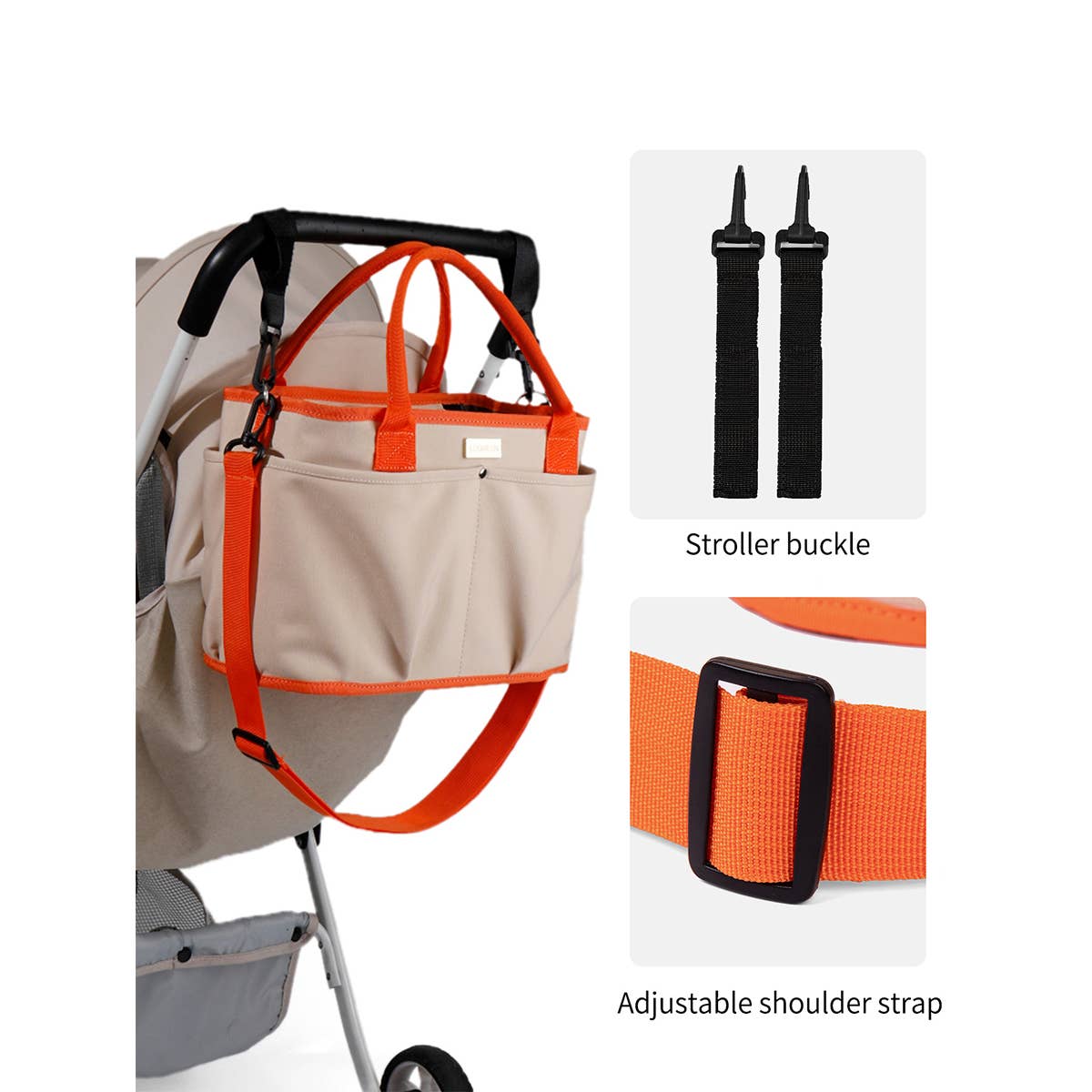 PORTABLE LARGE CAPACITY MOTHER AND BABY BAG_CWAB2236