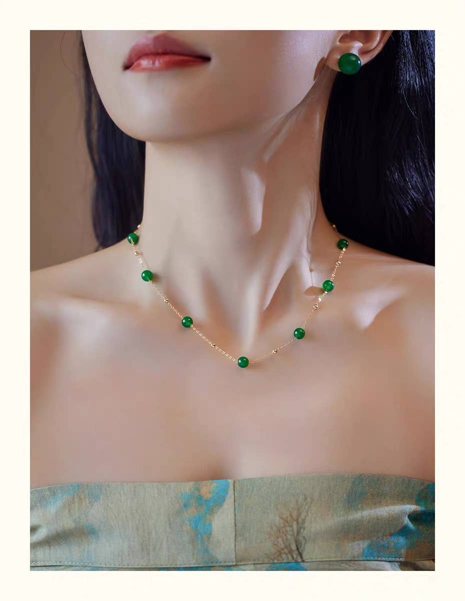 Natural freshwater pearl starry sky necklace