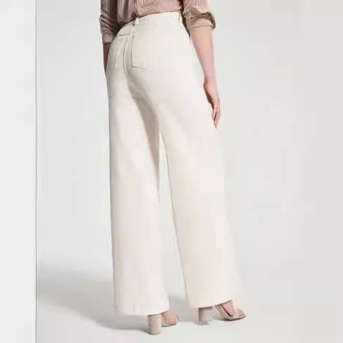 Basic Solid Color Straight Leg Jeans
