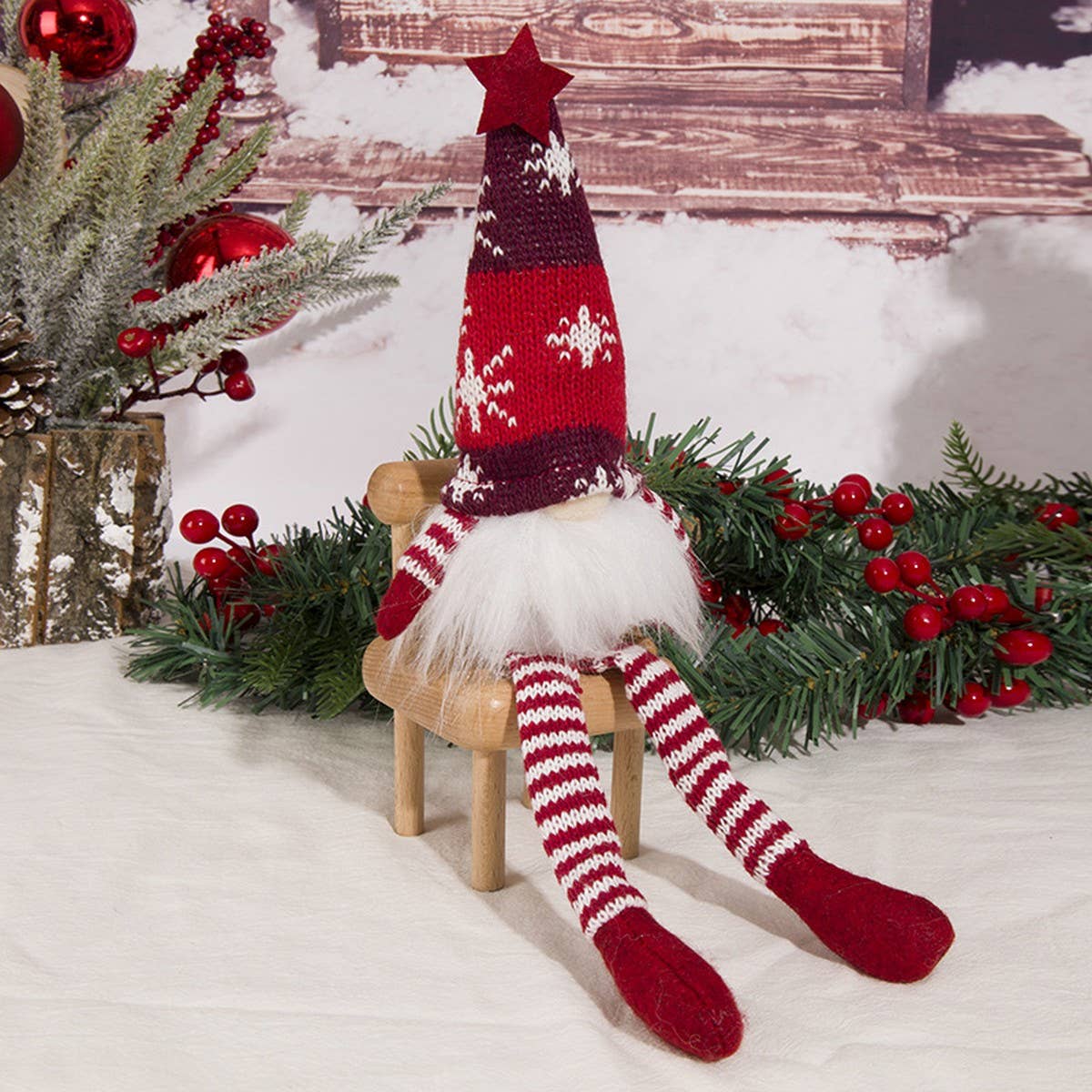 CHRISTMAS FESTIVAL LUMINOUS LIGHTED DOLL ORNAMENTS