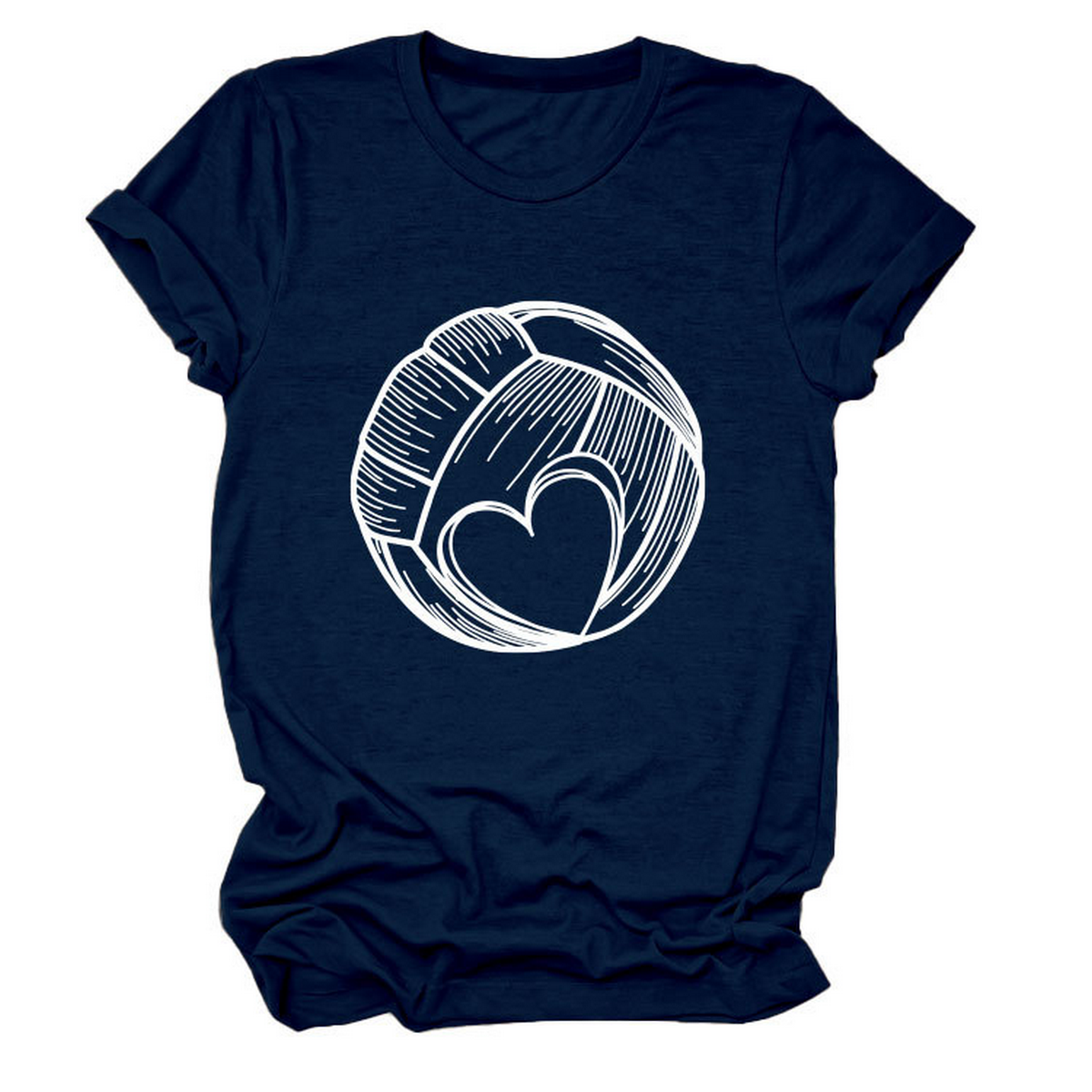 Love Football T-Shirt ? Casual Plus Size Top