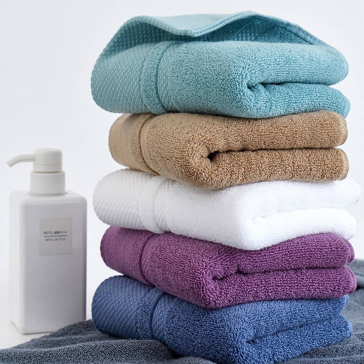 PURE COLOR COTTON THICK SOFT ABSORBENT WOOL TOWEL_CWMM2295