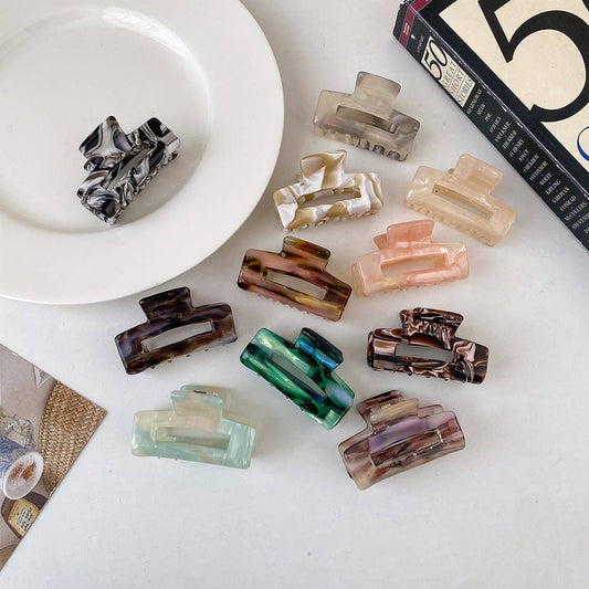 Rectangular Vintage INS Style Medium Hair Clip_CWAHA5749