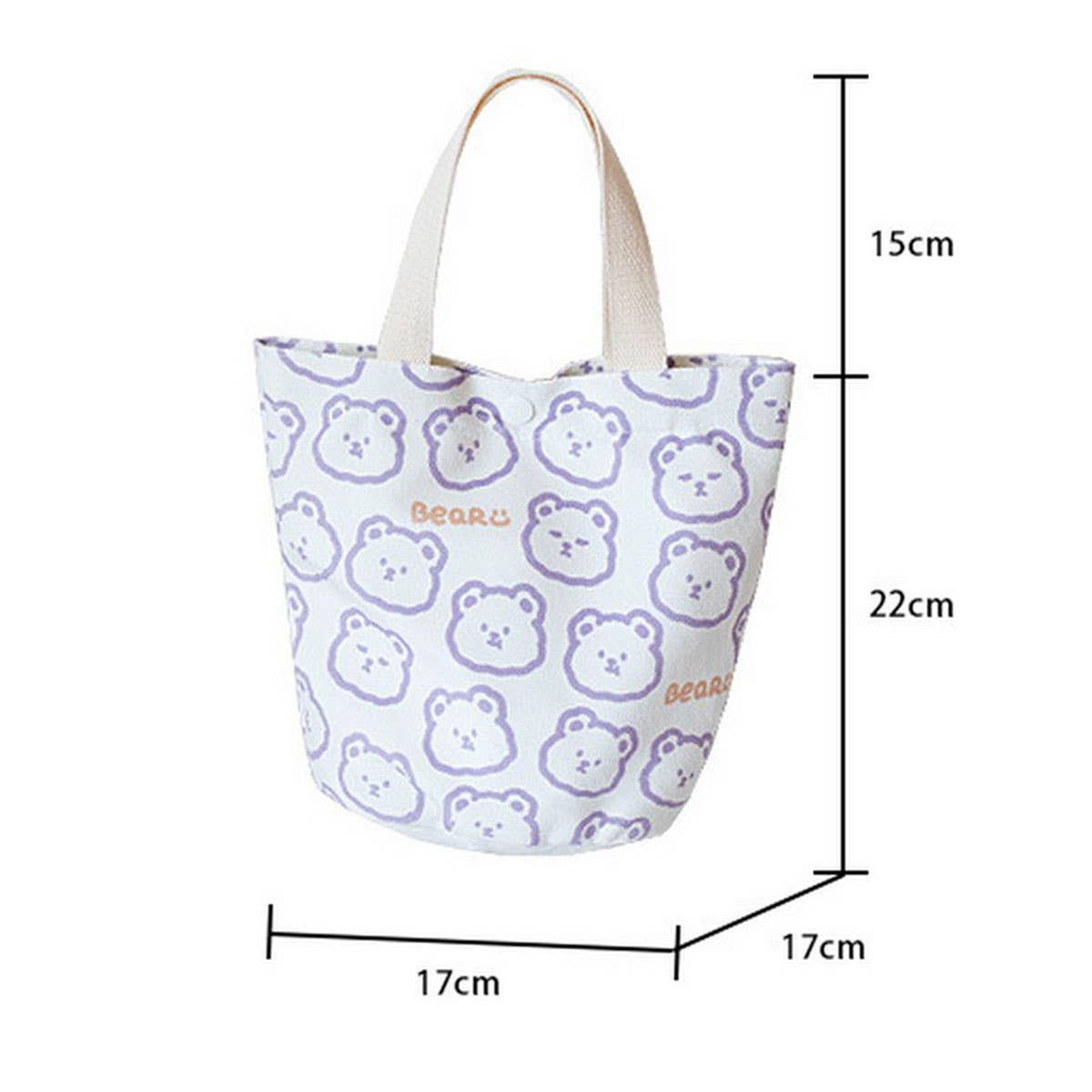 Spring Canvas Lunch Bucket Bag for Women_CWAB5672