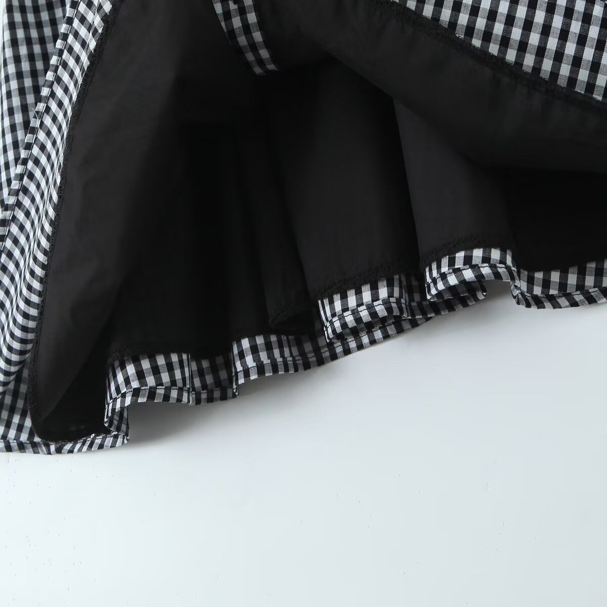 Plaid Button Front Cami Dress - French Style_CWDMD5798