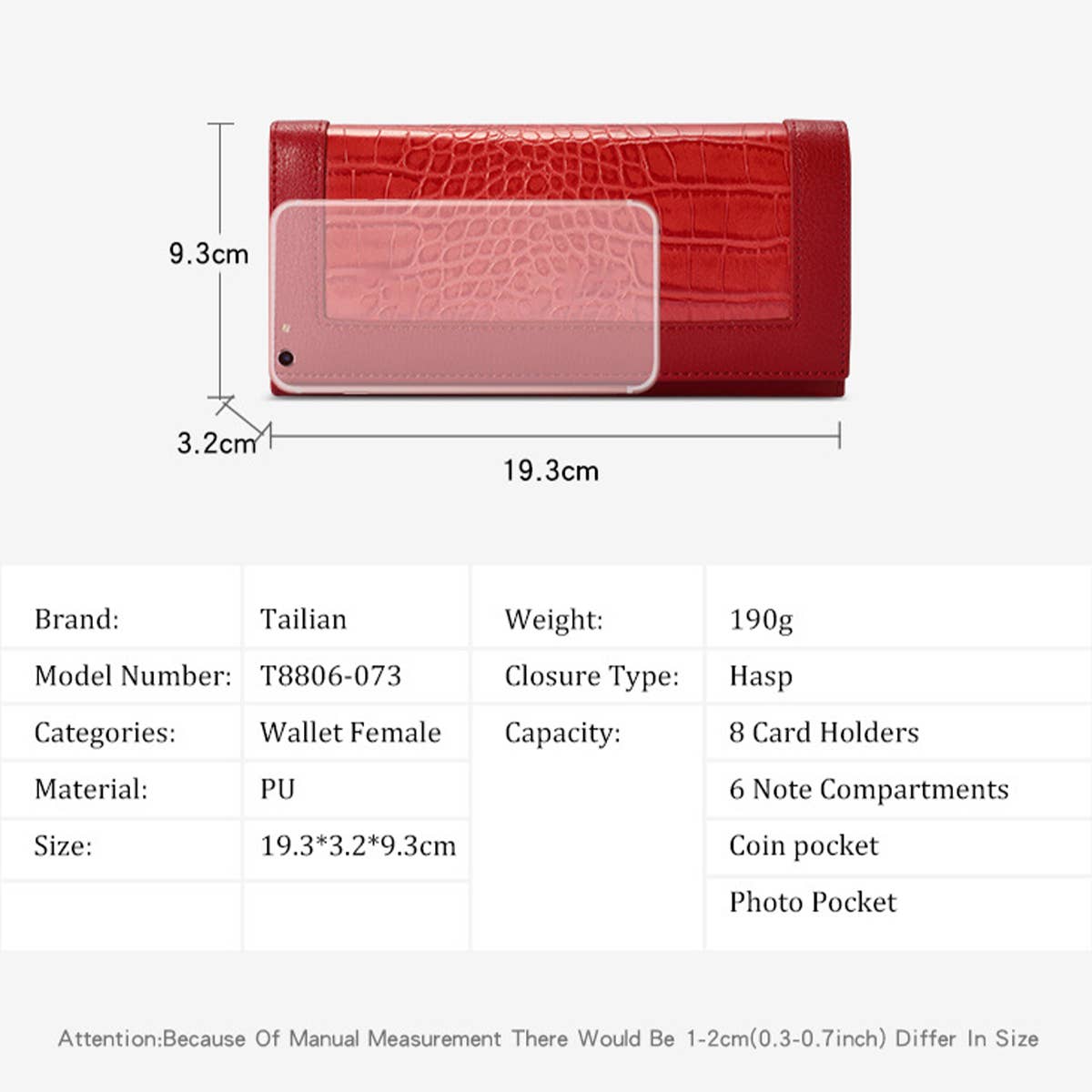 CLASSIC CROCODILE PATTERN MULTIFUNCTIONAL WALLET_CWAB1649