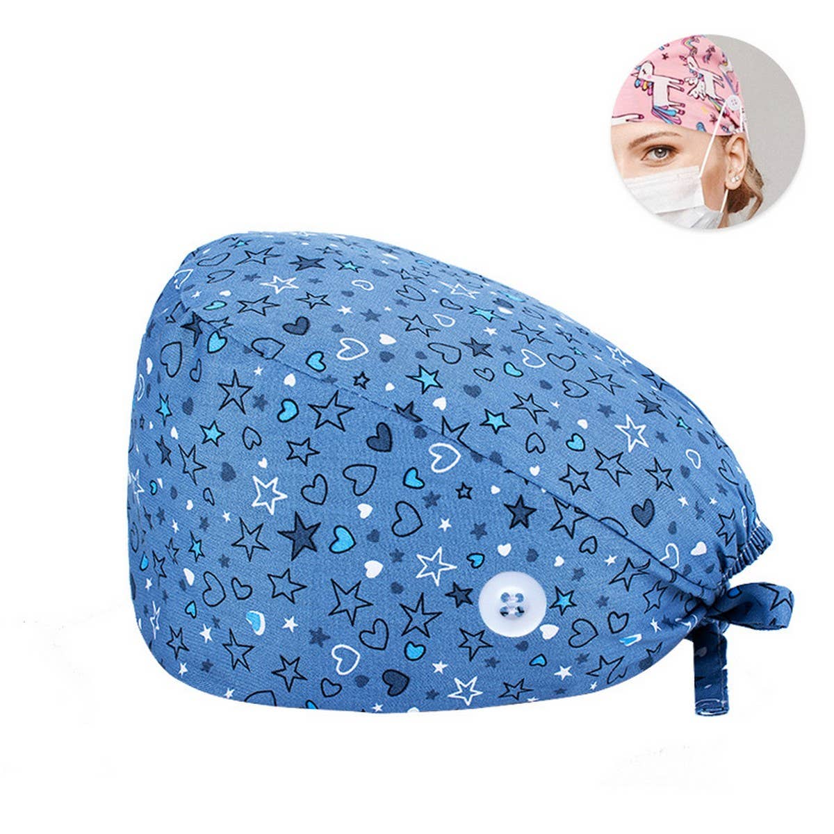 NURSE CAP SURGICAL CAP PURE COTTON DOCTOR CAP_CWAH3374