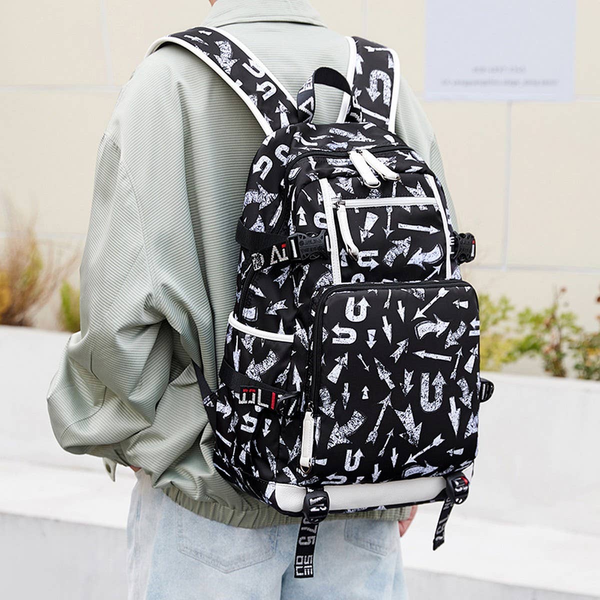 Backpacks for School ??Large & Stylish Heat Print_CWAB5387