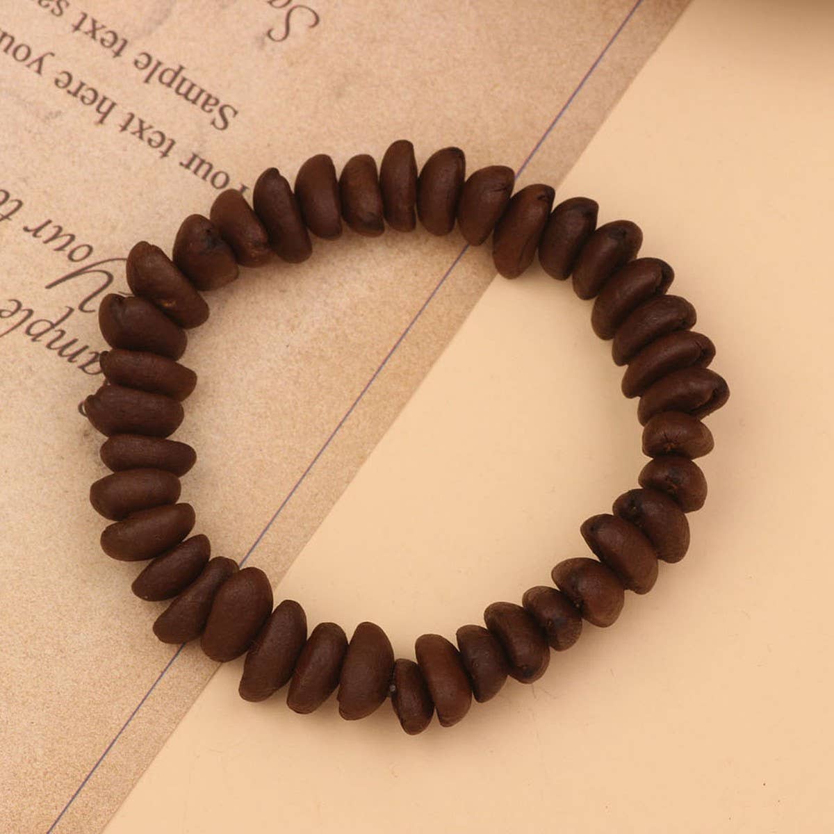 CREATIVE CARTOON HANDMADE COFFEE BEAN BRACELET