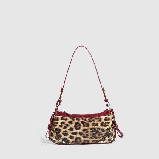 Leopard Woven Underarm Shoulder Bag for Women_CWAB5684