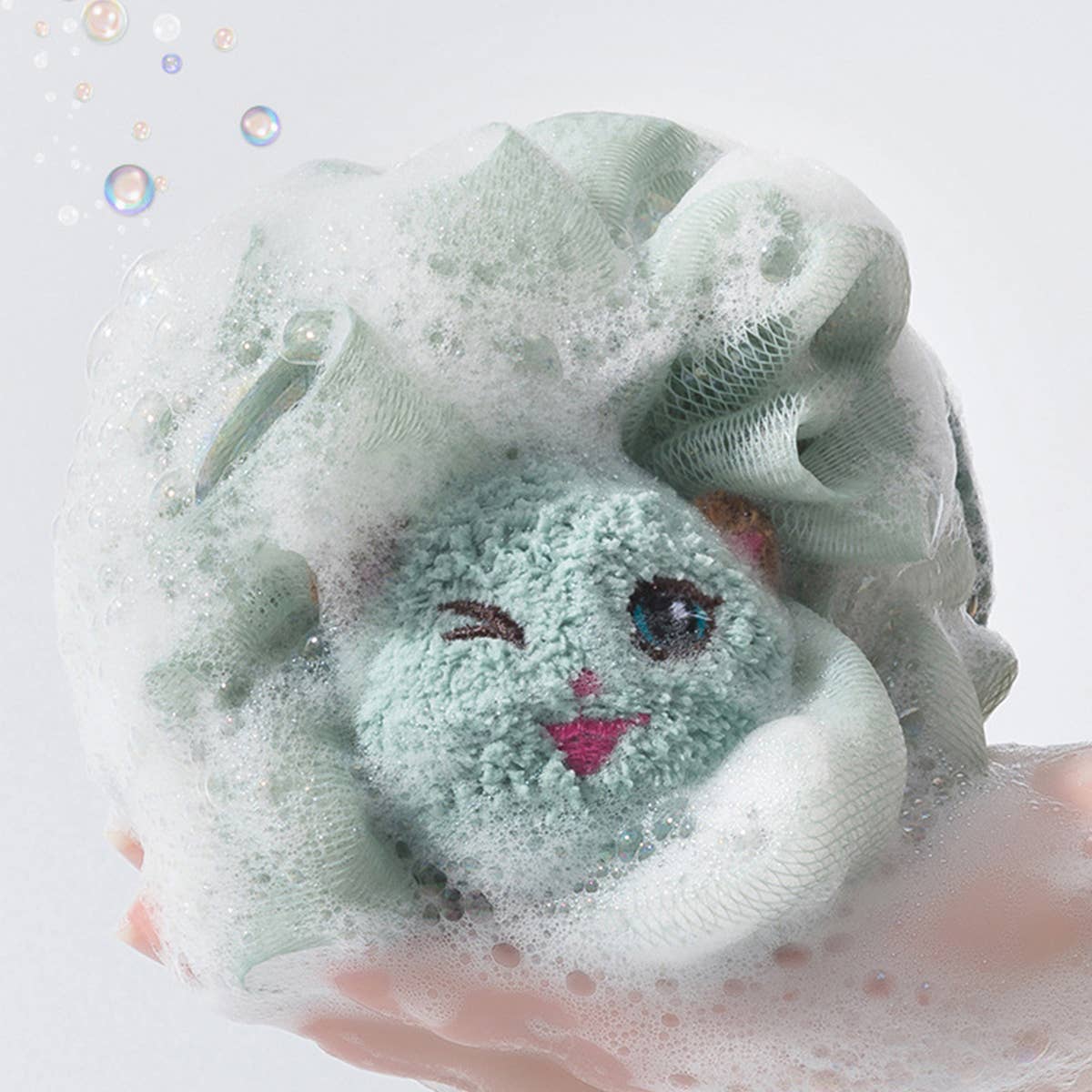 CWMM8750_CARTOON ANIMALS CUTE BATH BACK SCRUB BATH FLOWER