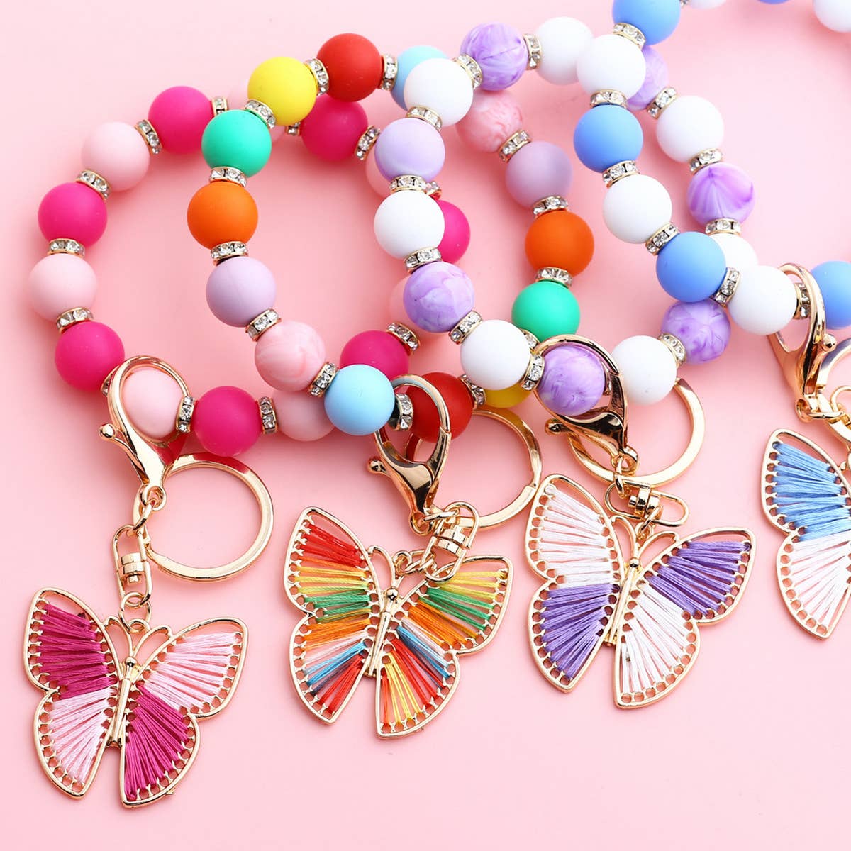 FASHION BRACELET BUTTERFLY PENDANT KEYCHAIN_CWMM1306