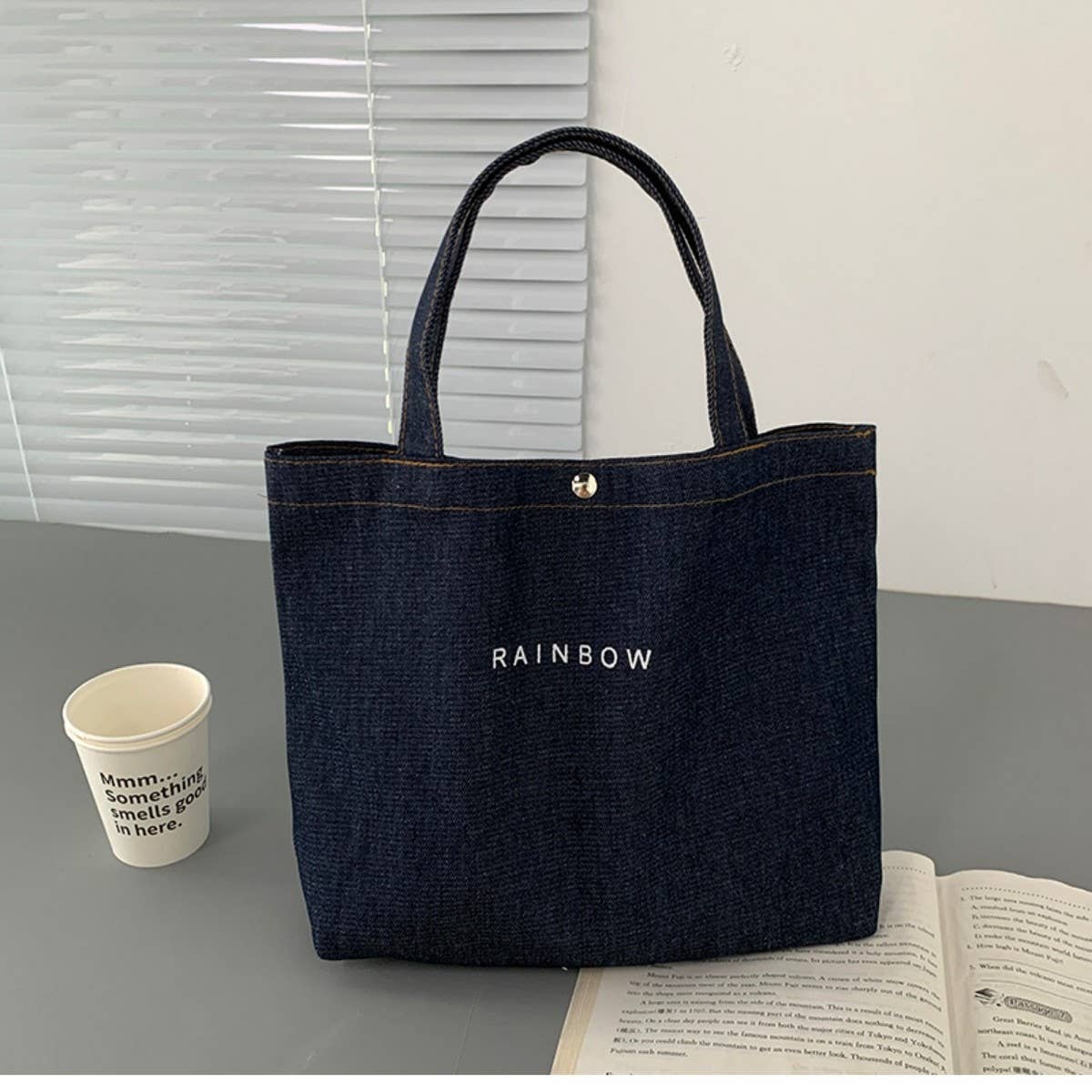 TOTE BAGS WITH EXQUISITE DENIM_CWAB2052