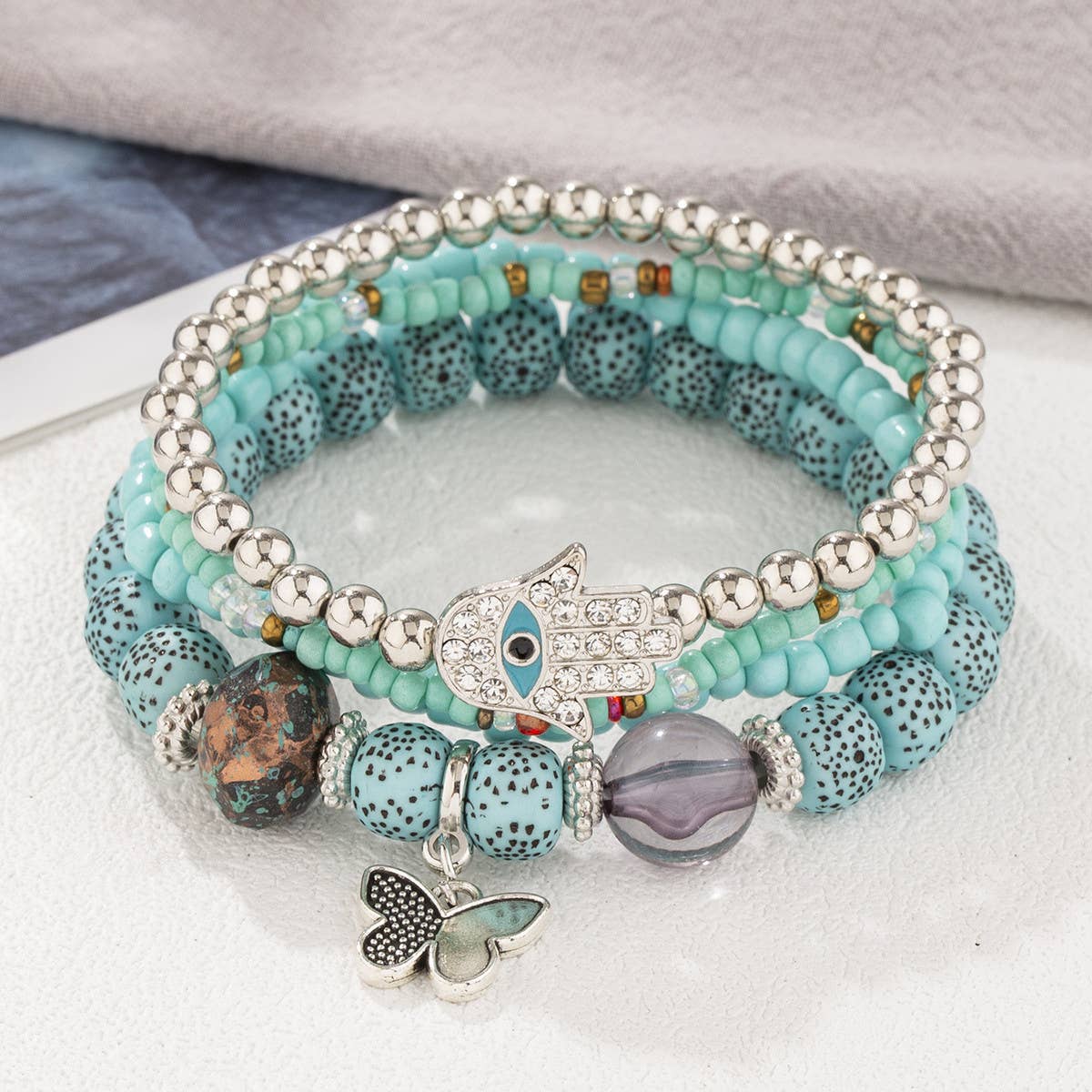 CHAIN ETHNIC STYLE MULTI-LAYER RICE BEAD BRACELET_CWAHA2477