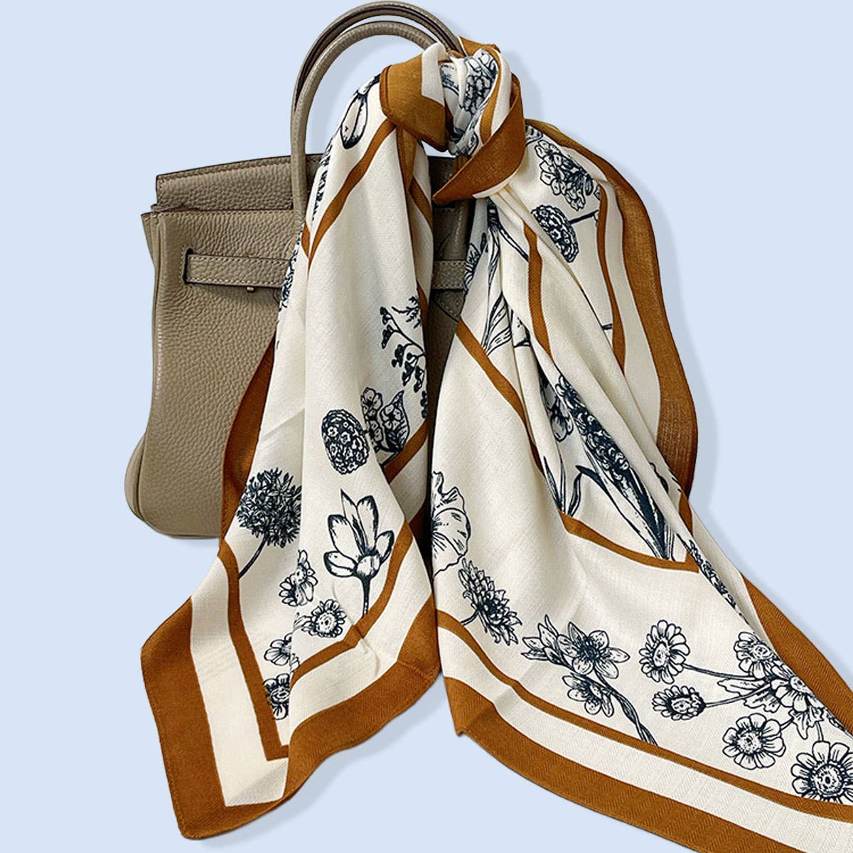 Floral Square Scarf ? Elegant Wrap
