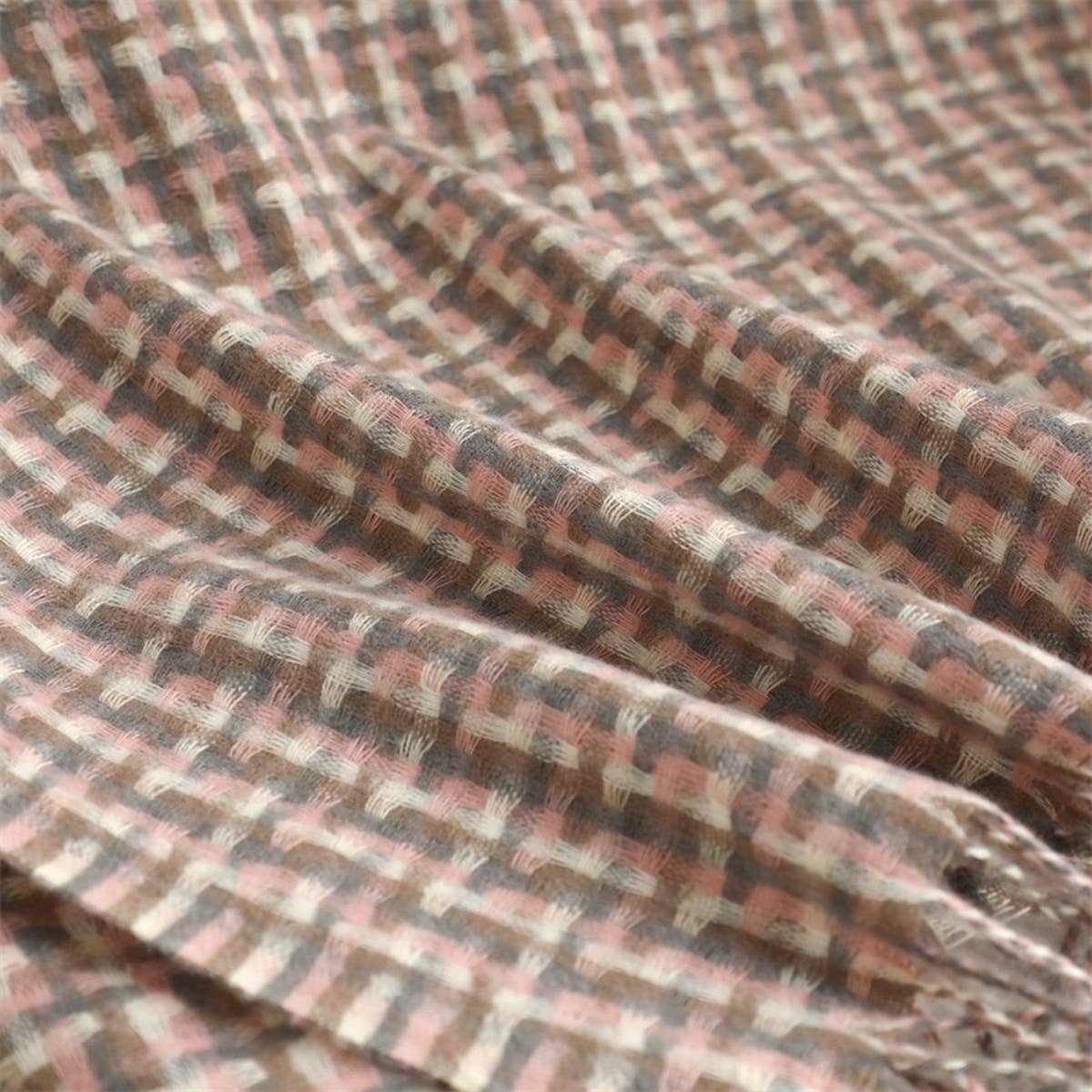 NEW RETRO BRITISH PLAID WARM SCARF