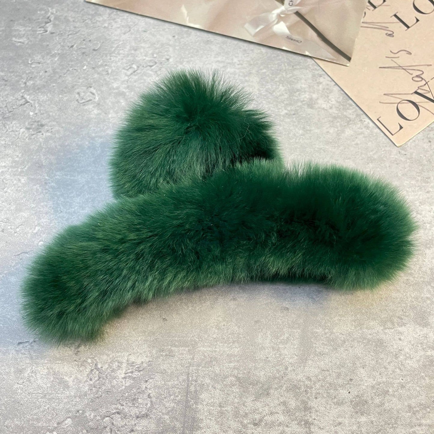 Rex Rabbit Fur Claws - Elegant Mixed Color Clips