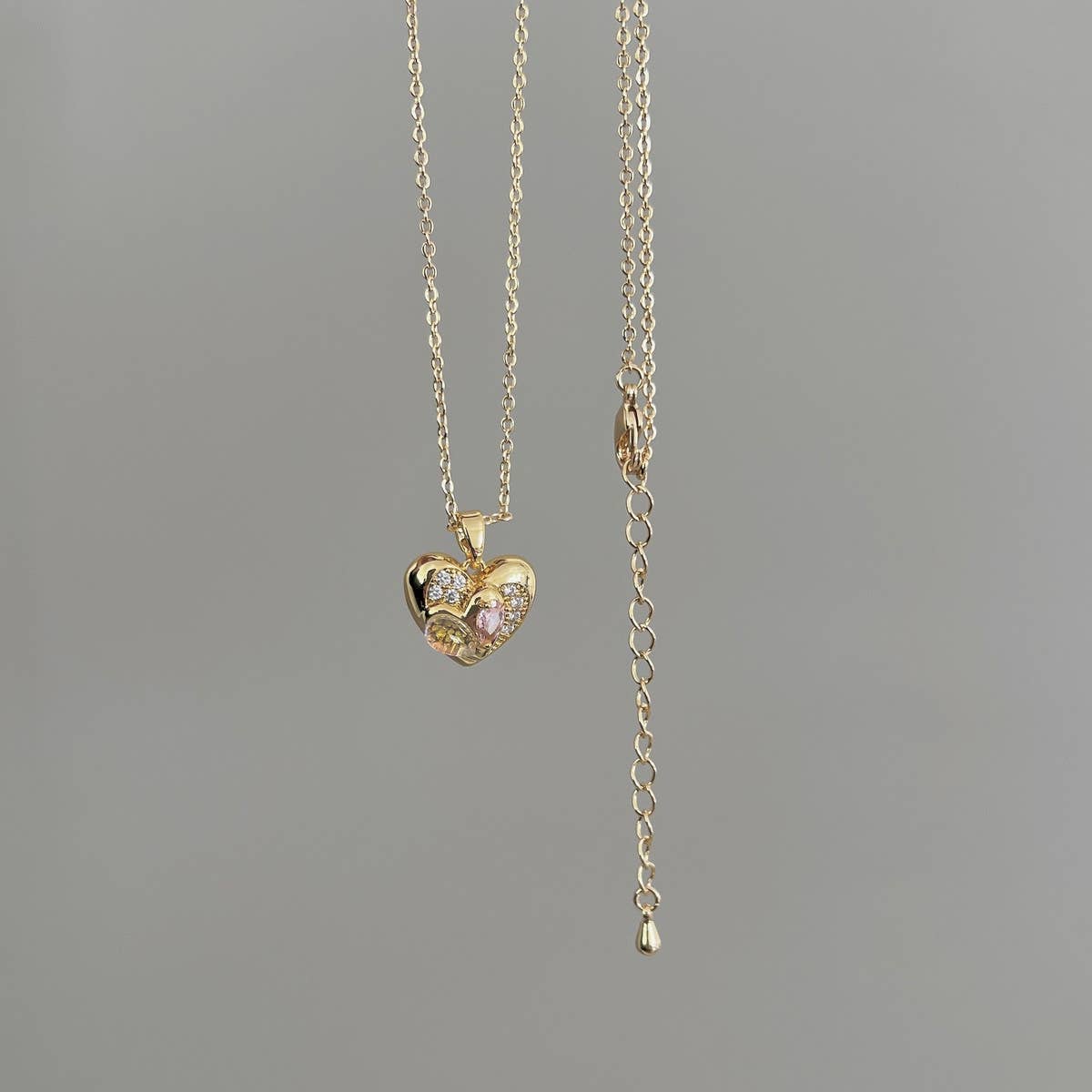 FASHIONABLE MERMAID DOUBLE LOVE NECKLACEP