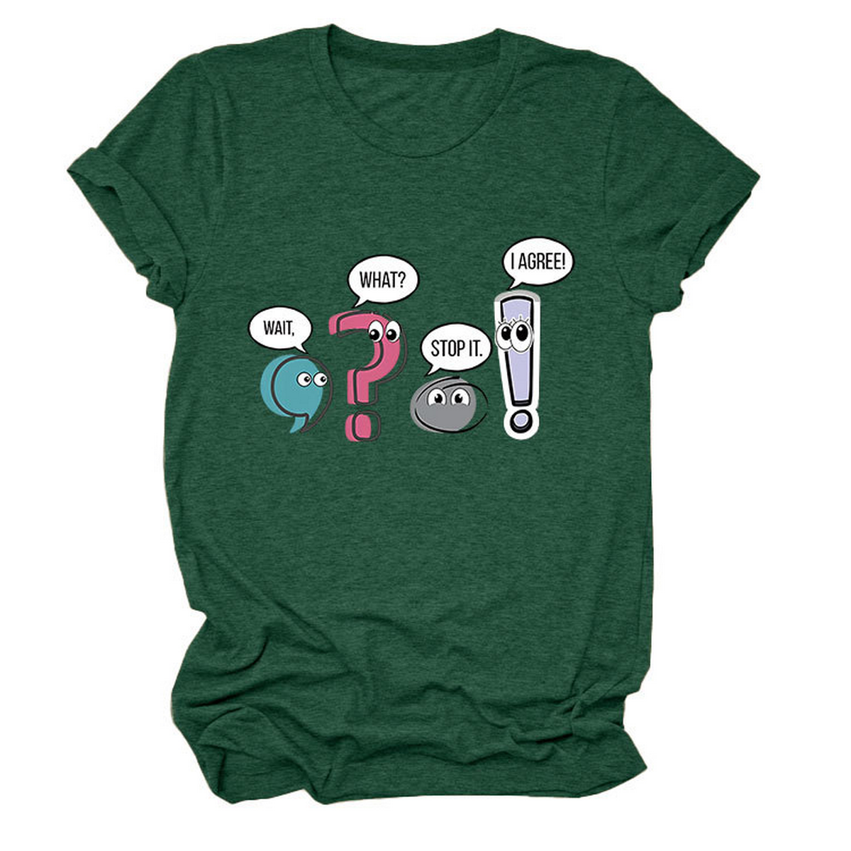 Chic Fun Casual Women's Crew Neck Tee_CWTTS1504