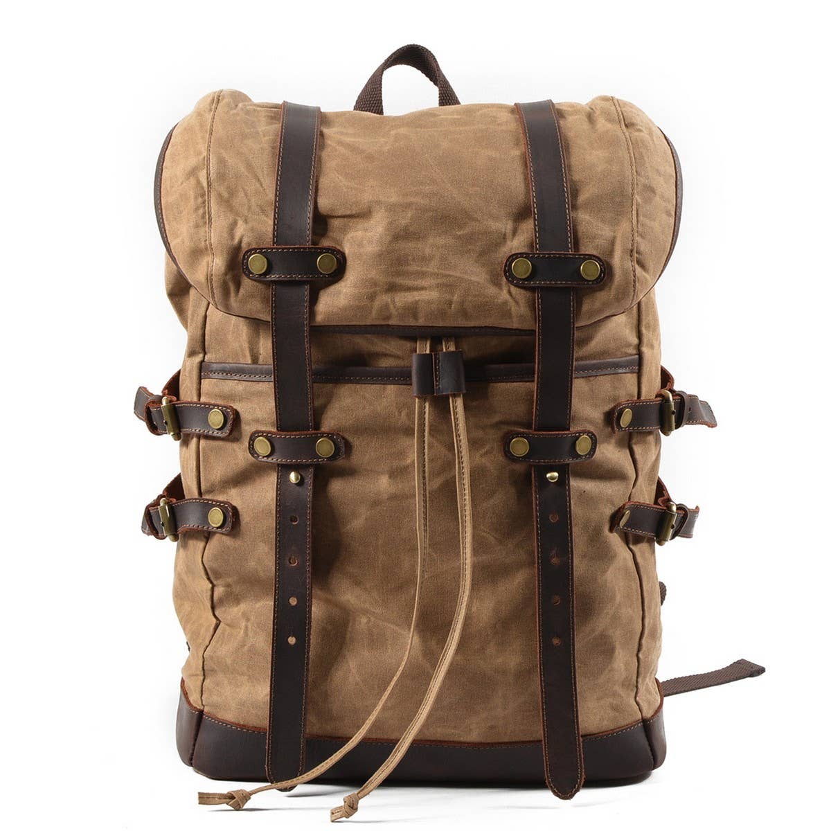 Men¡¯s Waterproof Canvas Travel Backpack_CWAB5539