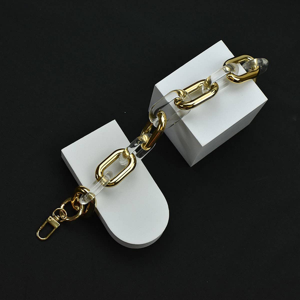 11.81"Acrylic Chain Handle, Multi-color Bag Strap_CWMM5090