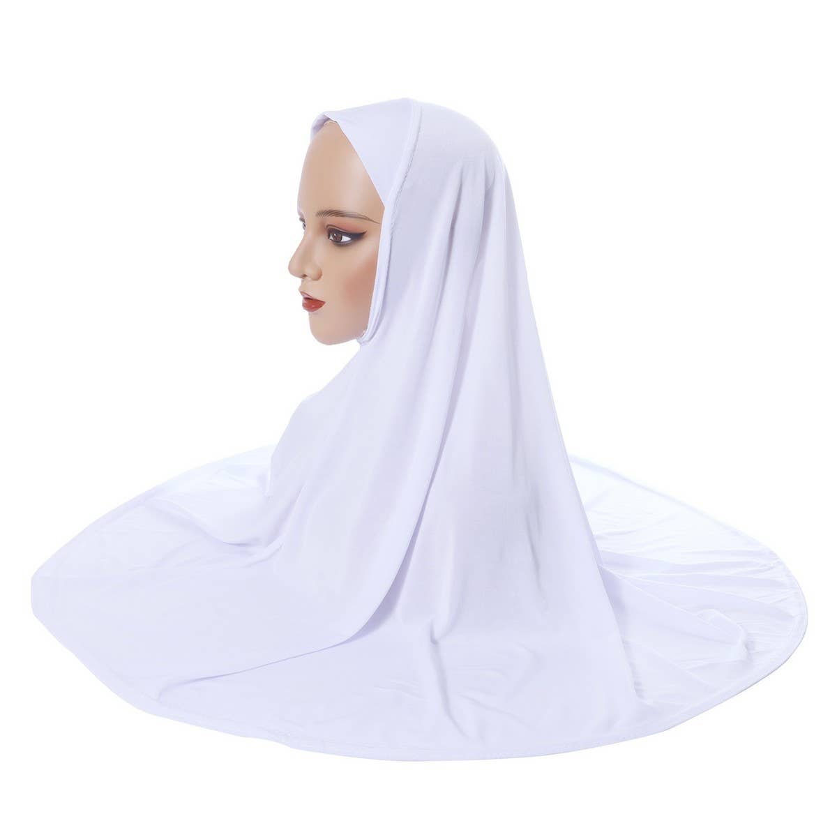 DOUBLE LAYER ROUND EDGE WOMEN'S HIJAB HEADSCARF