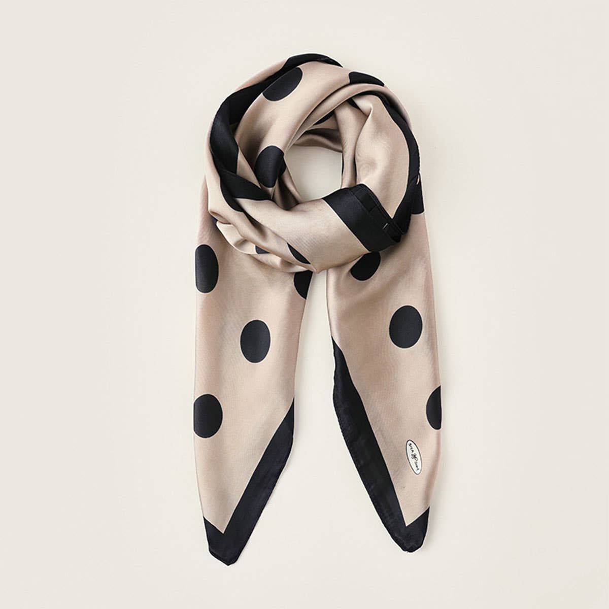 Women?™s 35" Polka Dot Silky Wrap Neck Scarf