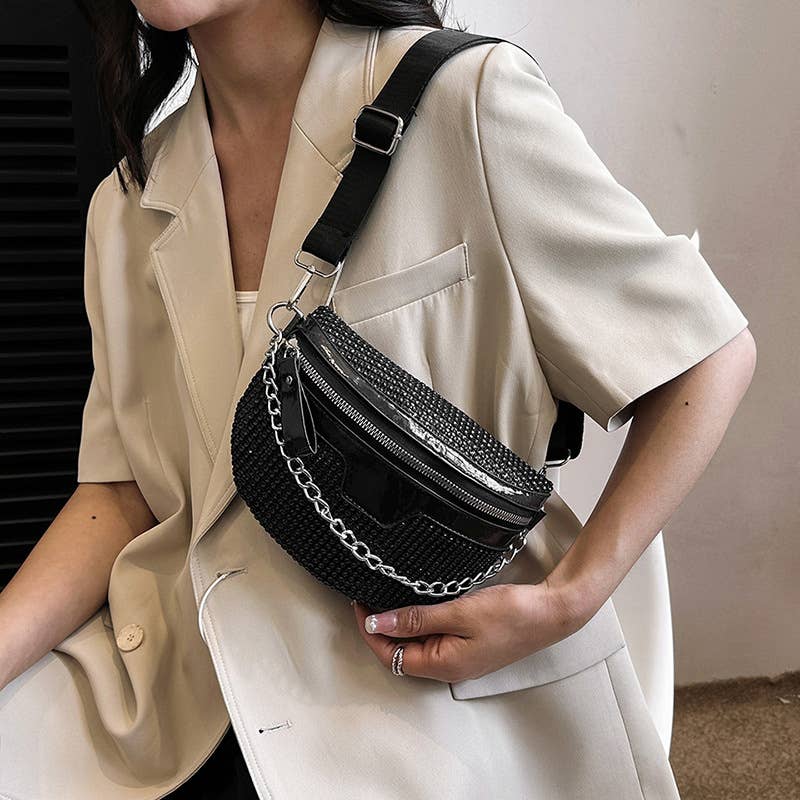 Single-shoulder crossbody casual waist bag