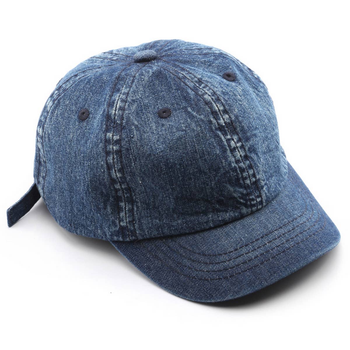 CWAH3206_SOLID COLOR DENIM SUN PROTECTION BASEBALL CAP