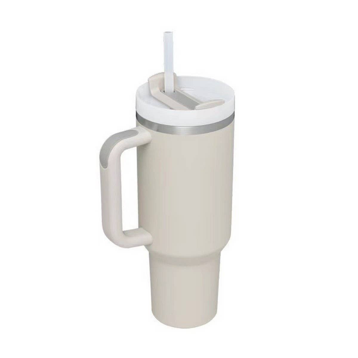40oz Insulated Tumbler with Handle & Straw, Car Cup_CWMM7900