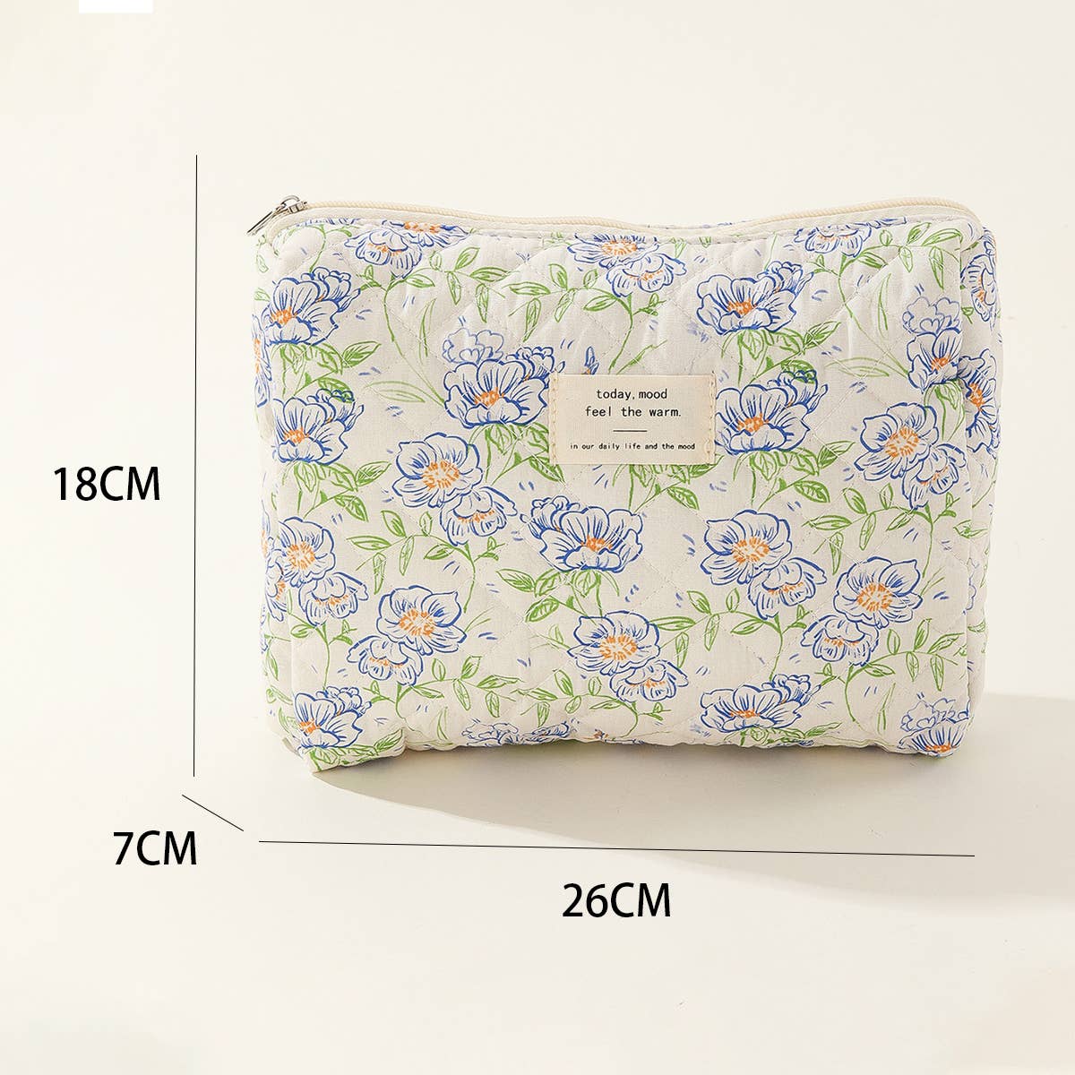 CASUAL STRIPED MEDIUM PORTABLE COSMETIC BAG_CWAB1037